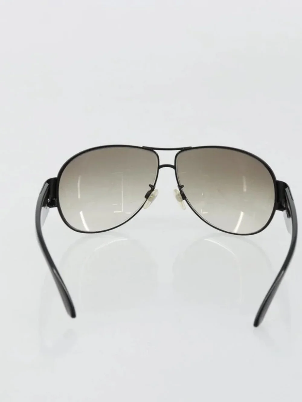 CHANEL Sunglasses plastic Black 4128 CC Auth hk3744A